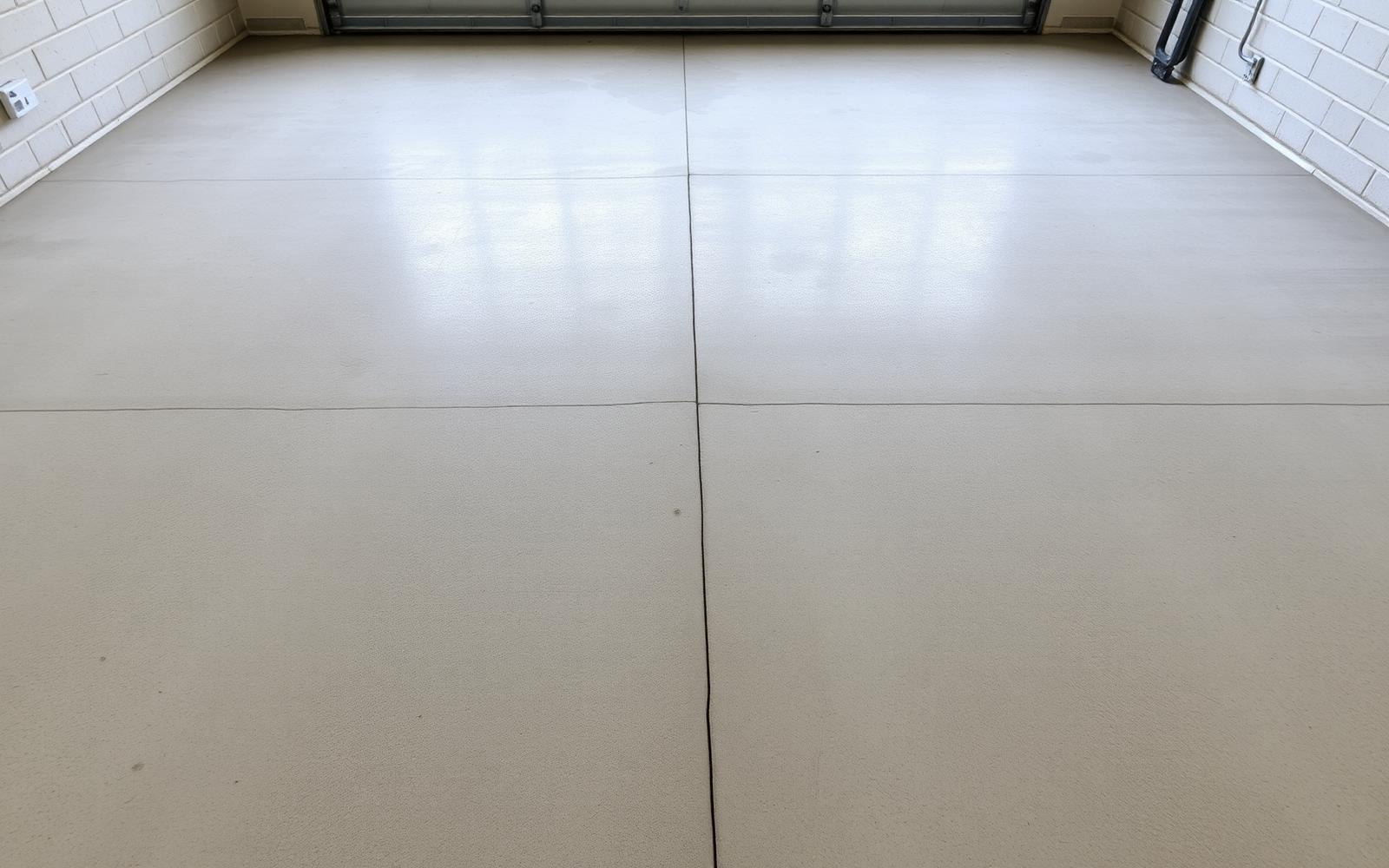 Freshly diamond-ground bare concrete slab with a clean, uniform surface profile